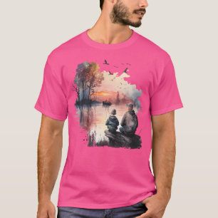 T-shirt Fête des pères Camping Et Pêche