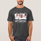 T-shirt Fête des pères | Collage photo Best Dad Ever 3 (Devant)