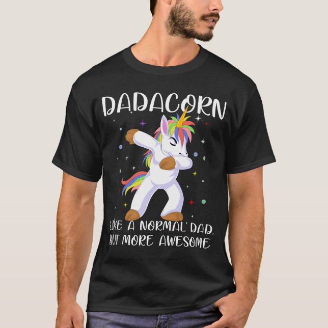 T-shirt fête des pères dada unicorn (Devant)