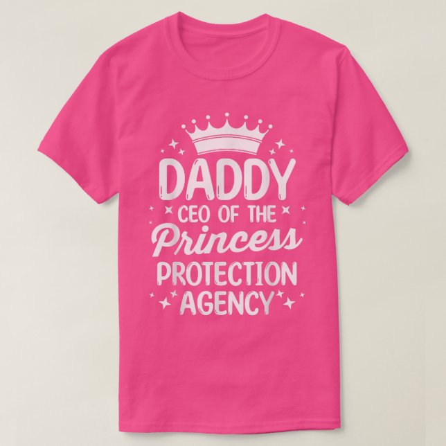 T-shirt Fête des pères Daddy PDG De Princess Protection (Design devant)