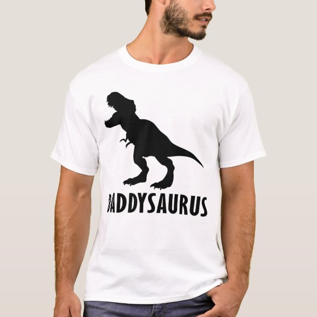 T-shirt fête des pères daddysaurus (Devant)