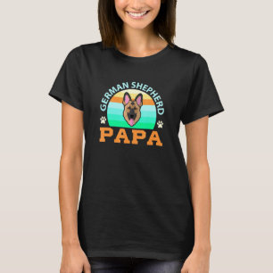 T-shirt Fête des pères de chien berger allemand