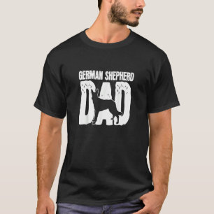 T-shirt Fête des pères de chien berger père allemand