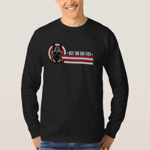 T-shirt Fête des pères de Chien Malinois Retro Belgique Am