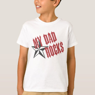 T-shirt Fête des pères de ~ de papa de vedette du rock