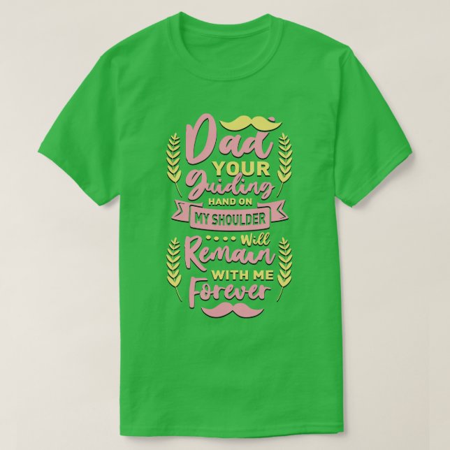 T-shirt Fête des pères de devis à main de papa (Design devant)