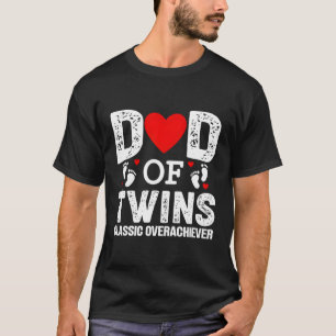 T-shirt Fête des pères de devis Humour Papa Of Twins