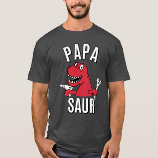 T-SHIRT FÊTE DES PÈRES DE DINOSAURE DE SOURIRE DU PAPA