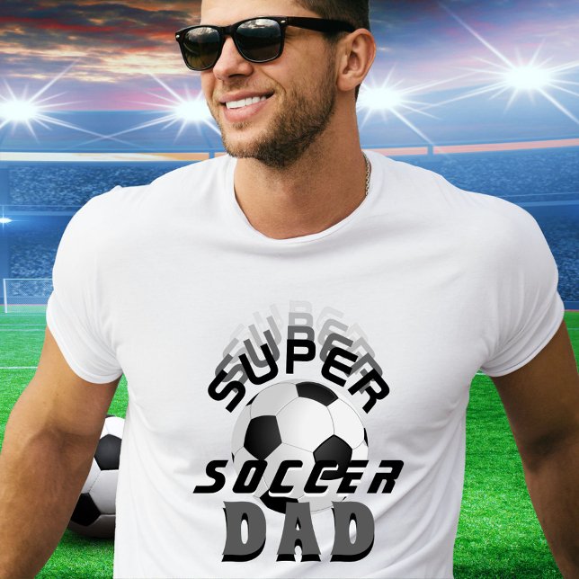 T-shirt Fête des pères de football papa de Super Soccer (Créateur téléchargé)