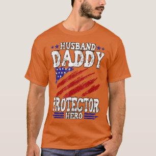 T-shirt Fête des pères de héros pour père de famille mascu