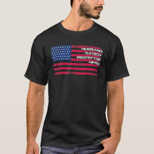 T-shirt Fête des pères de héros pour père de famille mascu