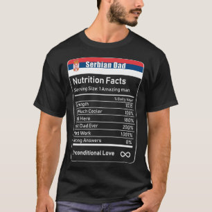 T-shirt Fête des pères de la nutrition du père serbe Dadd