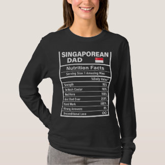 T-shirt Fête des pères de la valeur nutritive papa