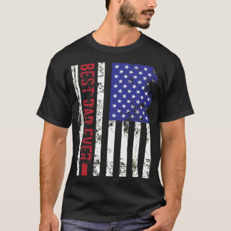 T-shirt Fête des pères de papa de drapeau des USA la