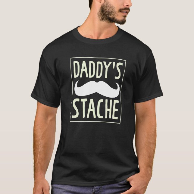 T-shirt Fête des pères de papa Stache de papa (Devant)