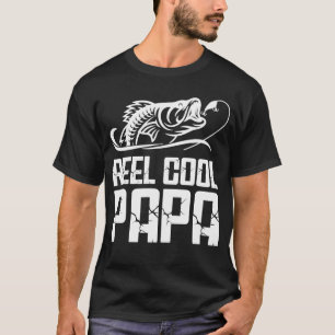 T-shirt Fête des pères de pêche Reel Cool Papa Chemise