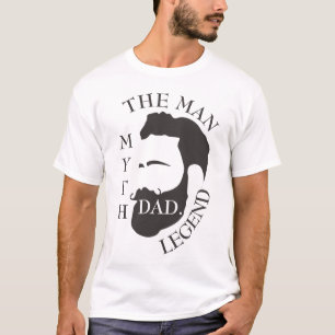 T-shirt Fête des pères de père légendaire et élégant moder