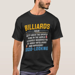 T-shirt Fête des pères de requin Billiards Définition Pool
