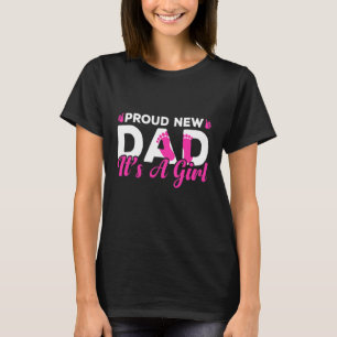 T-shirt Fête des pères de révélation de genre Fier Nouveau