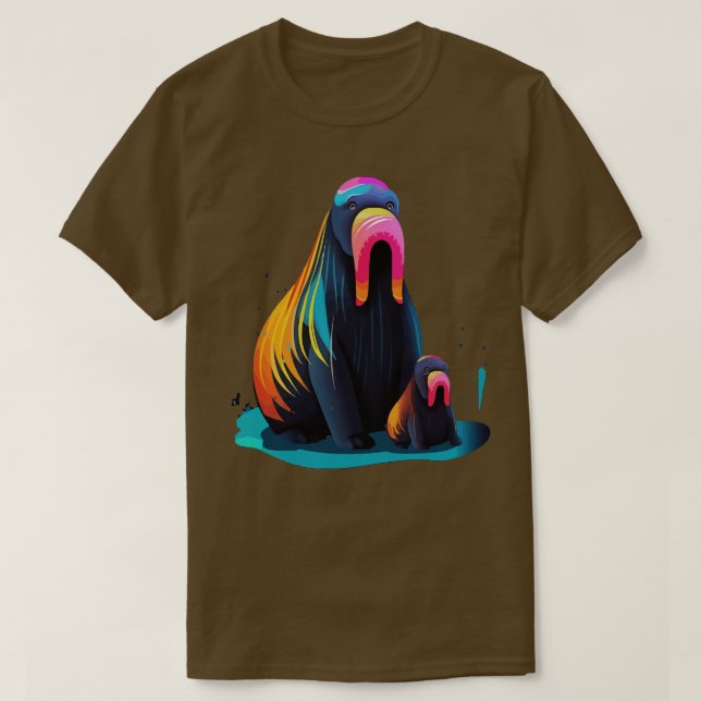 T-shirt Fête des pères de Walrus (Design devant)