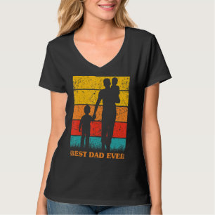 T-shirt Fête des pères des hommes Meilleur papa Jamais Rét