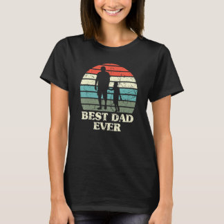 T-shirt Fête des pères des hommes Meilleur papa Jamais Rét