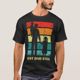 T-shirt Fête des pères des hommes Meilleur papa Jamais Rét