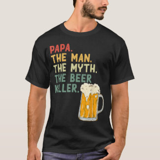 T-shirt Fête des Pères Dire Papa Man Myth Bière Kille