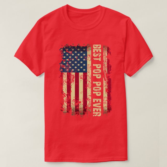T-shirt Fête des pères Drapeau Américain G (Design devant)