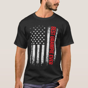 T-shirt Fête des pères Drapeau Américain Meilleure Grampie
