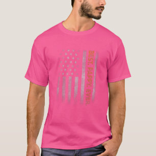 T-shirt Fête des pères Drapeau Américain Pappy Pour Pappy