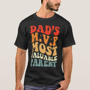 T-shirt Fête des pères drôle de la femme papa's MVP Retro 