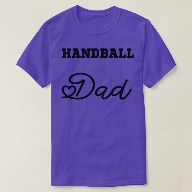 T-shirt fête des pères drôle handball papa papa drôle anni (Design devant)
