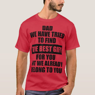 T-shirt Fête des pères Drôle Mens Papa Blague de fille Fil