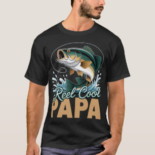 T-shirt Fête des Pères Drôle Pêcheur Papa Cool pêche à la