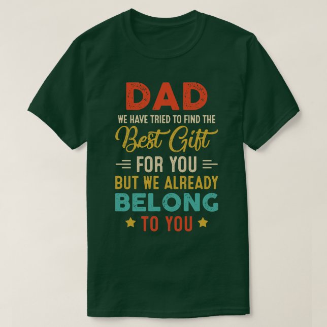 T-shirt Fête des pères drôle pour papa papa papa papa papa (Design devant)