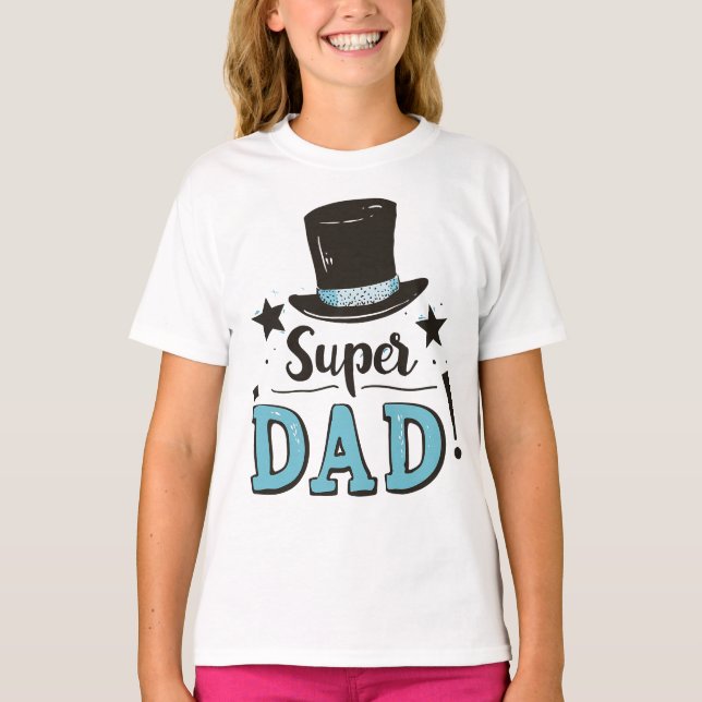 T-shirt Fête des pères - Fête de Super Papa (Devant)