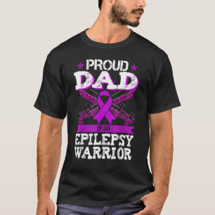 T-shirt Fête des pères Fier Papa Épileptique Guerrier Épil