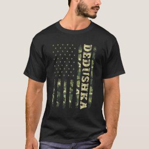 T-shirt Fête des pères grand-père Dedushka Camouflage amér