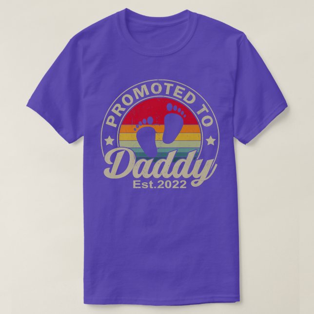 T-shirt Fête des pères Homme Promue À Daddy Est 2022 Nouve (Design devant)