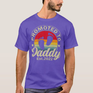 T-shirt Fête des pères Homme Promue À Daddy Est 2022 Nouve
