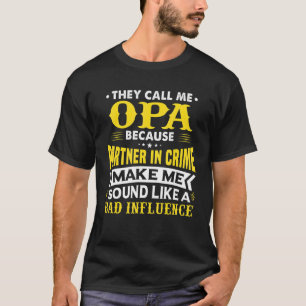 T-shirt Fête des Pères Hommes Ils m'appellent Opa parce q