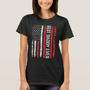 T-shirt Fête des pères Hommes Meilleur Papa Jamais Avec US