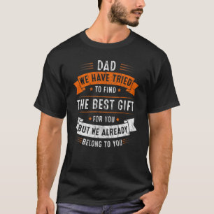 T-shirt Fête des pères Hommes Pour Papa De Fille Fils Femm