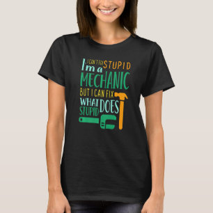T-shirt Fête des pères Mécanique Je Suis Un Mécanique Je N