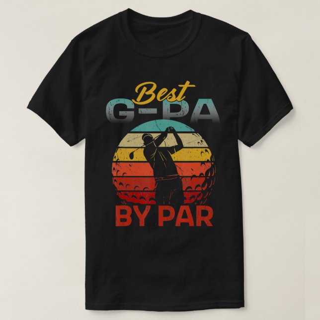 T-shirt Fête des pères Meilleur GPa Par Cadeaux De Golf Po (Design devant)