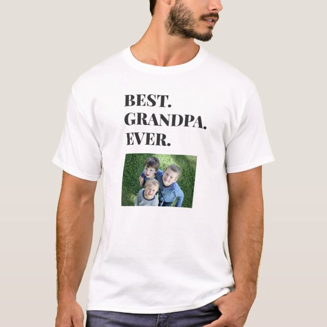 T-shirt Fête des pères Meilleur grand-père Jamais grand-en (Devant)