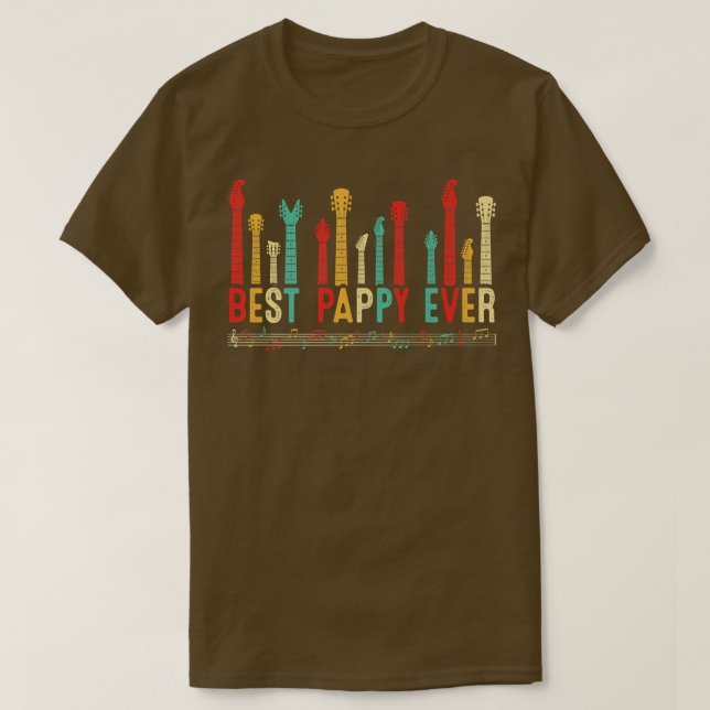 T-shirt Fête des pères Meilleur Guitariste Guitare Joueur  (Design devant)