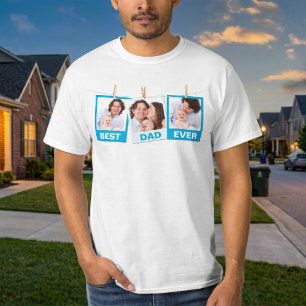 T-shirt Fête des Pères Meilleur Papa Ever 3 Collage de P
