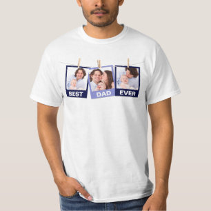 T-shirt Fête des Pères Meilleur Papa Ever 3 Collage de P
